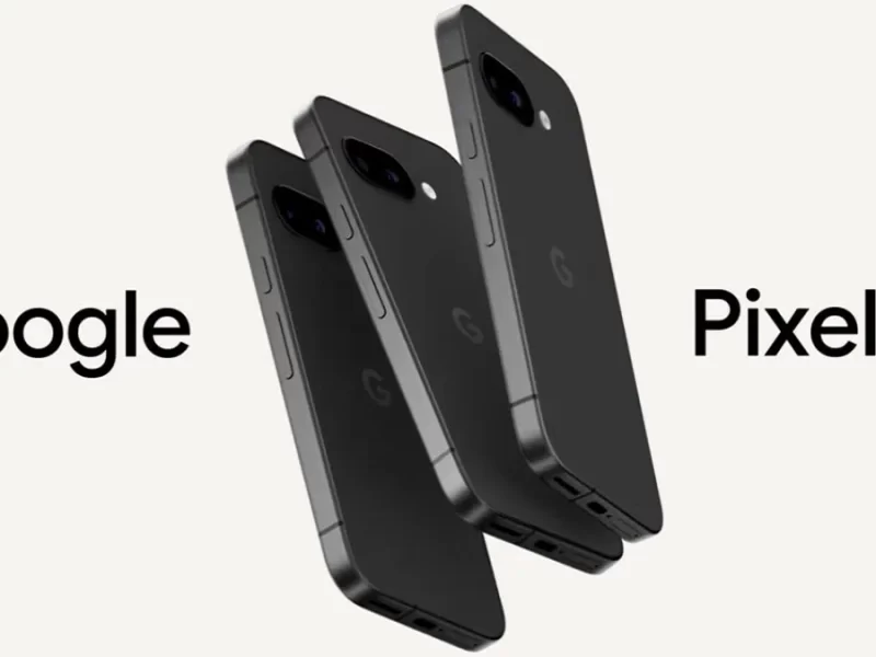 Google Pixel 9a trasera con vista de los lentes de la cámara