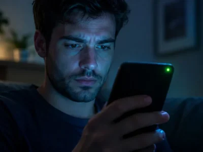 Mano sosteniendo un móvil con el indicador de cámara activa, cómo saber si espían tu móvil