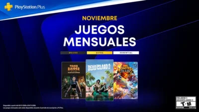 Juegos de PS Plus Essential de noviembre: Dead Island 2, Tomb Raider IV-VI Remastered y Monster Train 2