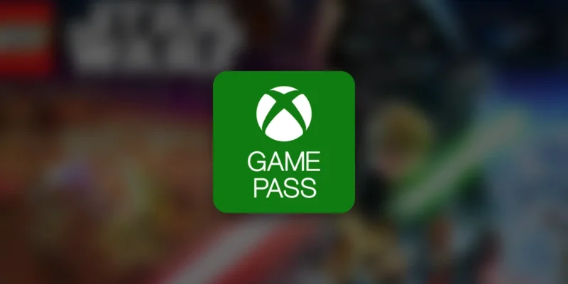 Logo de Xbox Game Pass sobre imagen de LEGO Star Wars